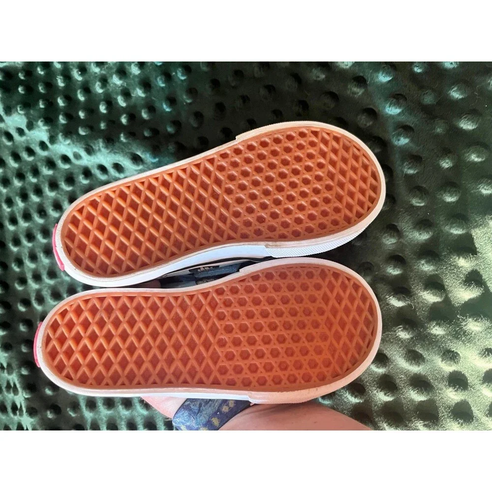 Vans blue shark size 9 little kid shoes